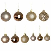 100 Stk. Weihnachtskugeln Christbaumkugeln Champagner