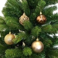 100 Stk. Weihnachtskugeln Christbaumkugeln Champagner