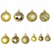 100 Stk. Weihnachtskugeln Christbaumkugeln Gold