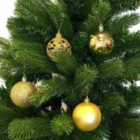100 Stk. Weihnachtskugeln Christbaumkugeln Gold
