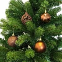 100 Stk. Weihnachtskugeln Christbaumkugeln braun