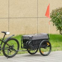 2-in-1 Fahrradanhänger und Handwagen 130x64x64 Veloanhänger