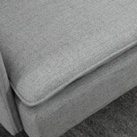 2-Sitzer Sofa Loveseat 139x68x76cm Grau - Kompaktes Loveseat-Sofa in dezentem Grau.