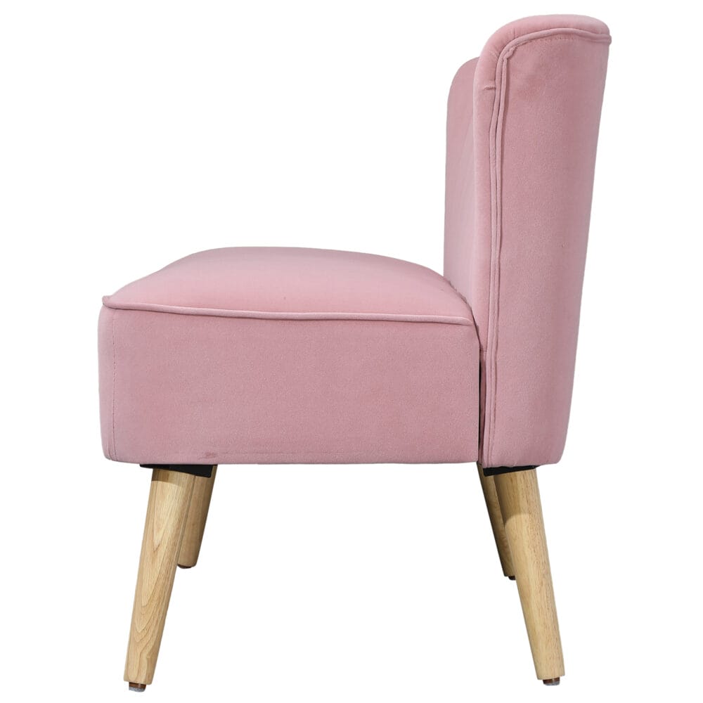 2-Sitzer Sofa Polstersofa 117x56.5x77cm Rosa - Gemütliches Polstersofa in modernem Rosa.