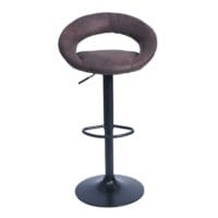 2er-Set Barhocker JAM-F46 Bistrohocker schwarz vintage dunkelbraun