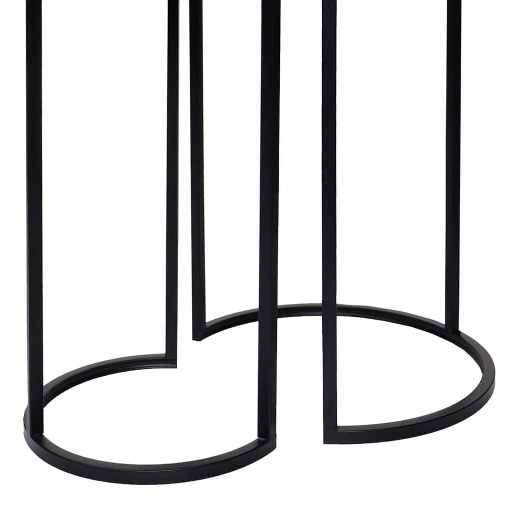 2er-Set Beistelltisch JAM-K46 Marmor-Optik FSC schwarz-schwarz