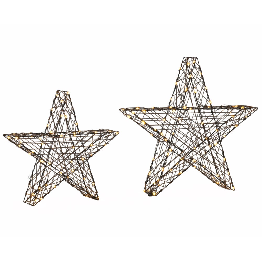 2er Set Weihnachtsstern XXL 160 Leds 80cm