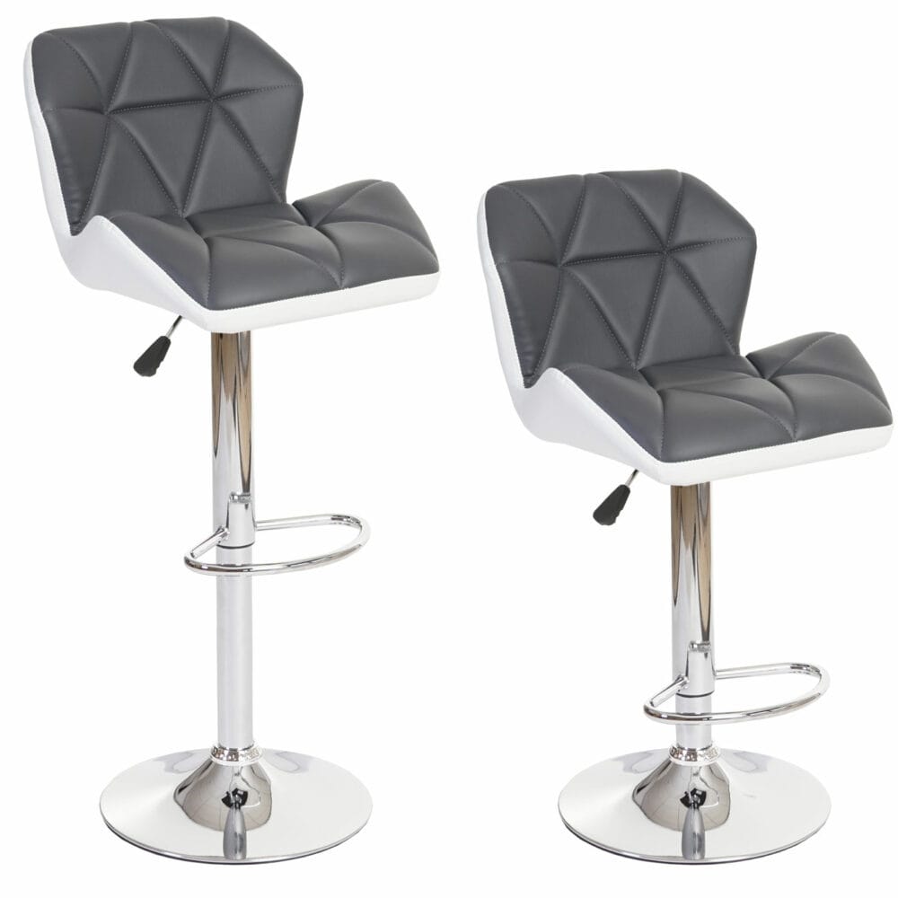 2x Barhocker Hamilton Retro ~ grau