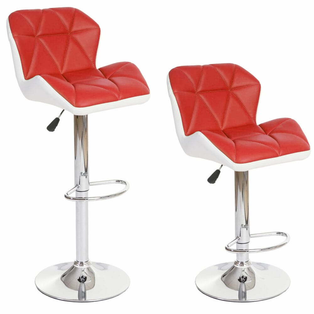 2x Barhocker Hamilton Retro ~ rot