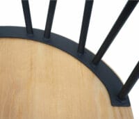 2x Barhocker Industrial Chic ~ Massivholz hell