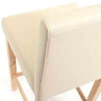 2x Barhocker ~ creme helle Füsse