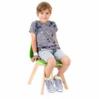 2x Kinderstuhl Kinderhocker 55x38x39cm grün