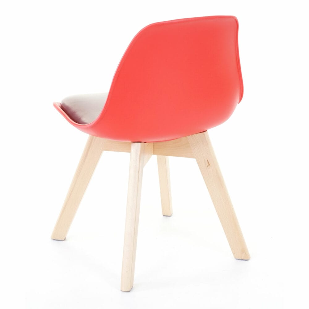 2x Kinderstuhl Kinderhocker 55x38x39cm rot