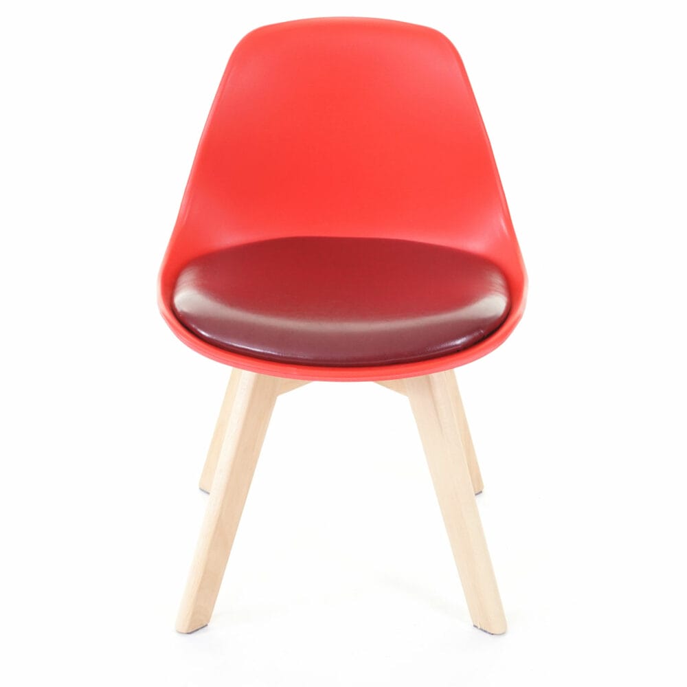 2x Kinderstuhl Kinderhocker 55x38x39cm rot