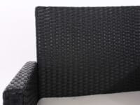 2x Poly-Rattan Sessel Gartensessel Sanremo inkl. Sitzkissen anthrazit