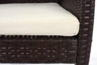 2x Poly-Rattan Sessel Gartensessel Sanremo inkl. Sitzkissen anthrazit