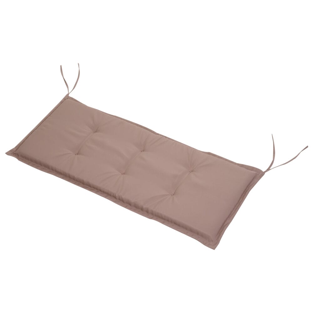 2x Sitzkissen Auflage für Gartenbank Bankauflage L: 120cm Beige