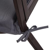 2x Sitzkissen Auflage für Gartenbank Bankauflage L: 120cm Grau