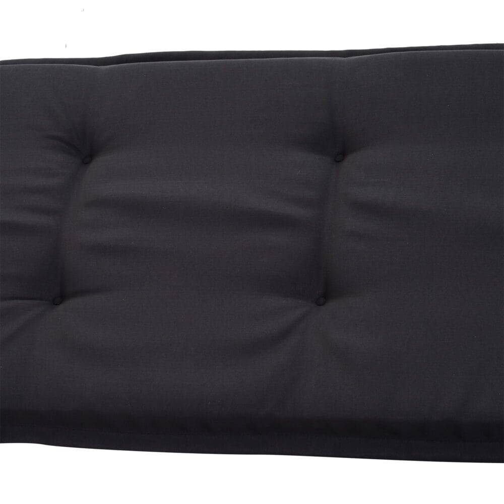 2x Sitzkissen Auflage für Gartenbank Bankauflage L: 120cm Grau