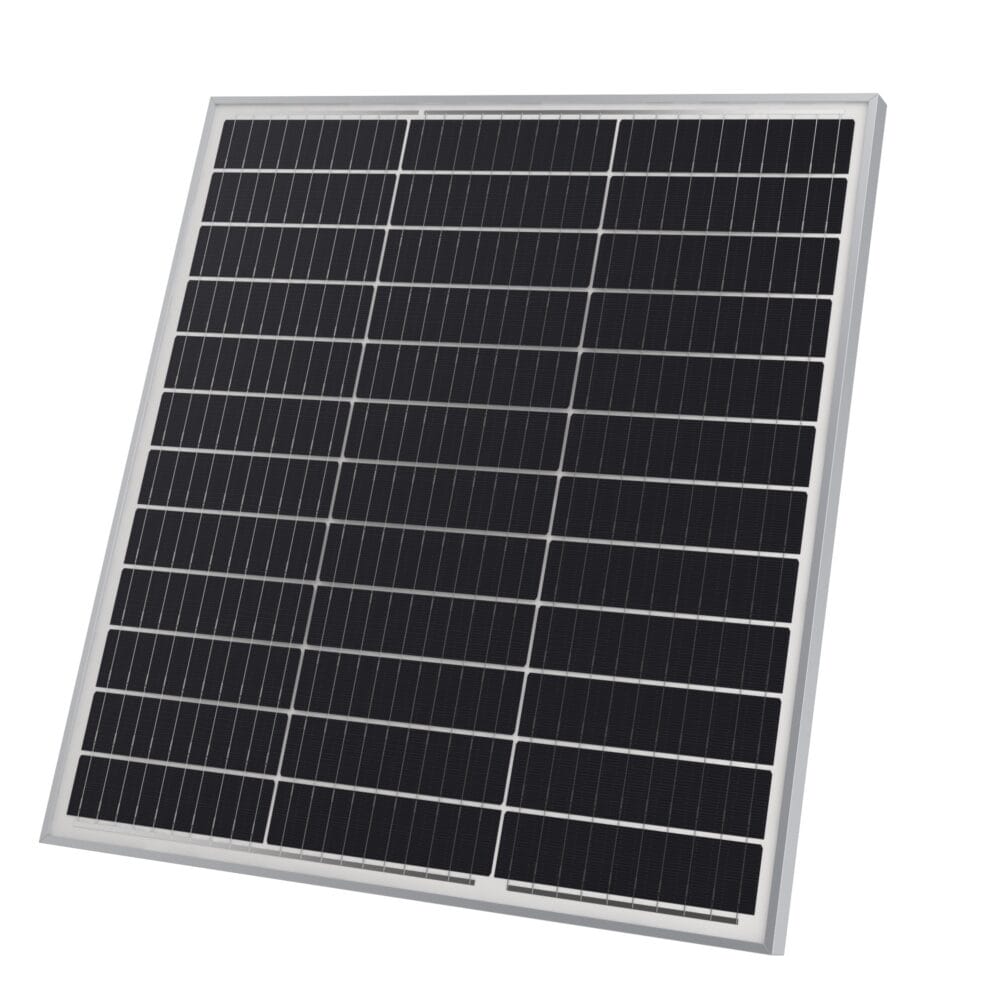 2x Solarpanel Monokristallin - 100W 18V für 12V Batterien Photovoltaik