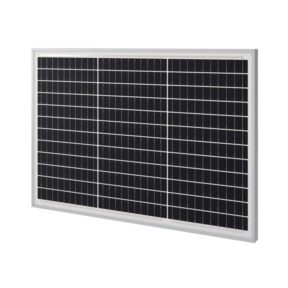 2x Solarpanel Monokristallin - 50W 18V für 12V Batterien Photovoltaik