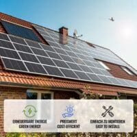 2x Solarpanel Monokristallin - 50W 18V für 12V Batterien Photovoltaik