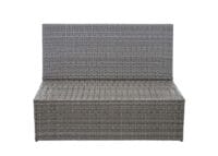 2x Rattan 2er Sofa Lounge-Gartenbank Gastronomie 120cm JAM-G16