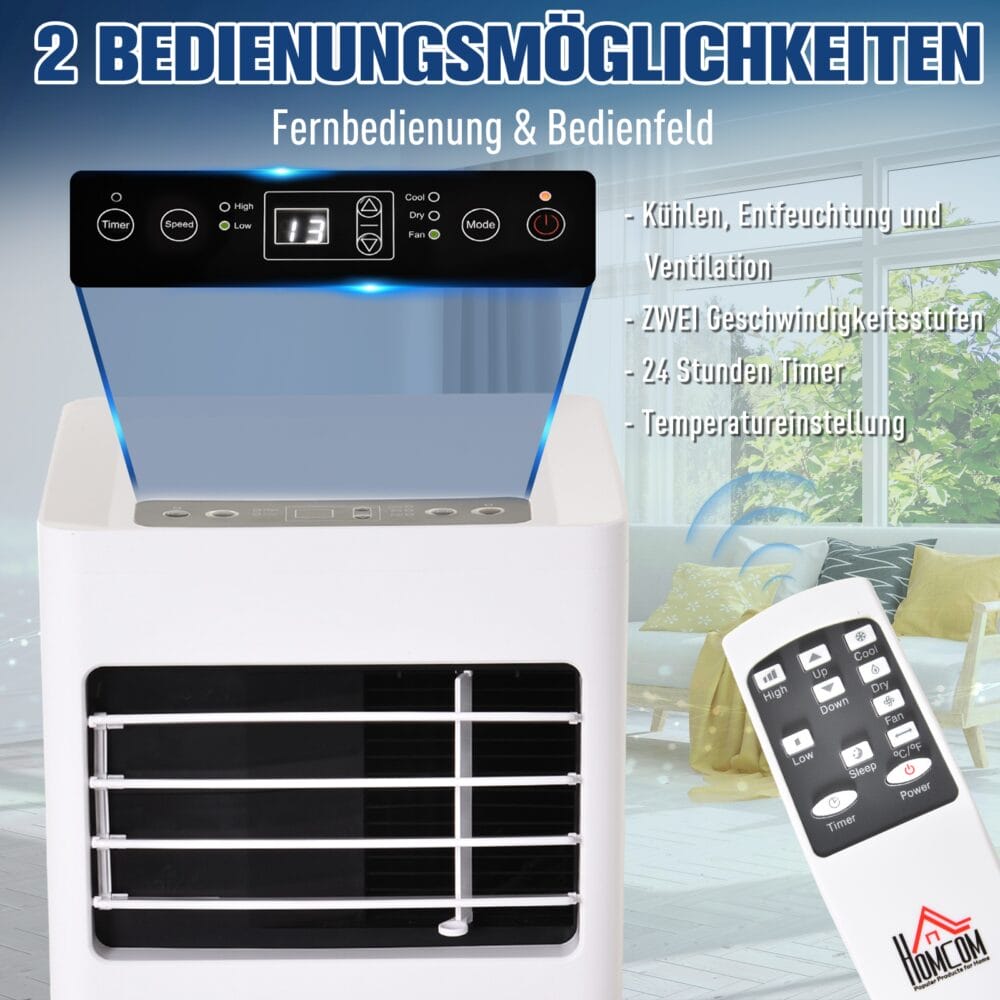 3-in-1 Klimagerät Mobile Klimaanlage Entfeuchter Ventilator