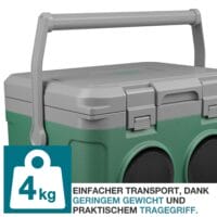 Bluetooth Kühlbox 21 Liter, tragbar und multifunktional als Musikkühlbox.