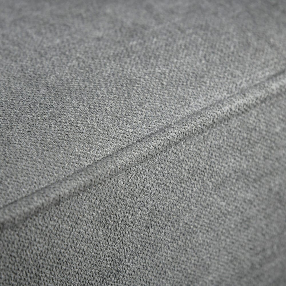 3-Sitzer Sofa Gästebett Bettsofa Vintage Design Grau - Vintage-inspiriertes Sofa mit Bettfunktion für Gäste.
