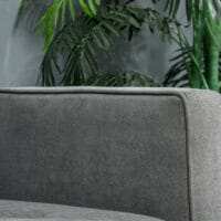 3-Sitzer Sofa Gästebett Bettsofa Vintage Design Grau - Vintage-inspiriertes Sofa mit Bettfunktion für Gäste.
