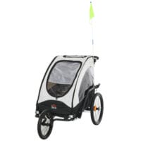 3in1 Jogger - Kinderanhänger - Kinderwagen Weiss Schwarz