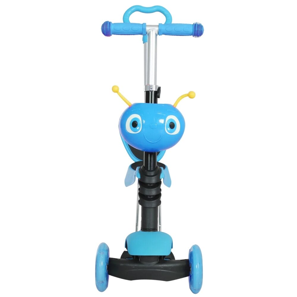 3in1 Kickboard Scooter Trottinett Kinderauto Blau