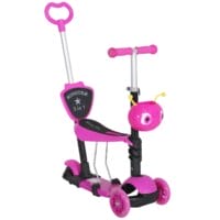 3in1 Kickboard Scooter Trottinett Kinderauto Rosa