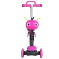 3in1 Kickboard Scooter Trottinett Kinderauto Rosa