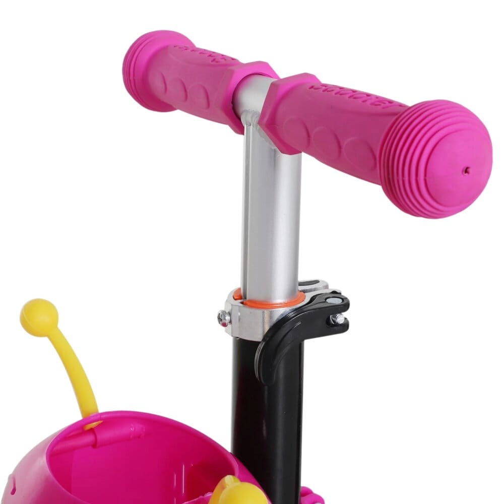 3in1 Kickboard Scooter Trottinett Kinderauto Rosa