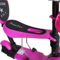 3in1 Kickboard Scooter Trottinett Kinderauto Rosa