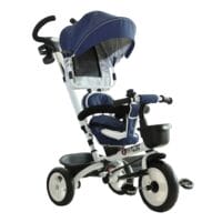 4-in-1 Kinderwagen Dreirad Buggy - Blau