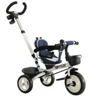 4-in-1 Kinderwagen Dreirad Buggy - Blau