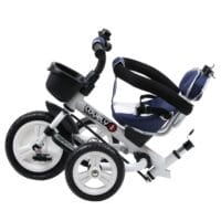 4-in-1 Kinderwagen Dreirad Buggy - Blau