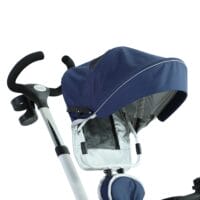 4-in-1 Kinderwagen Dreirad Buggy - Blau