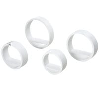 4 tlg. Wandregal Set Rund Hängeregal weiss