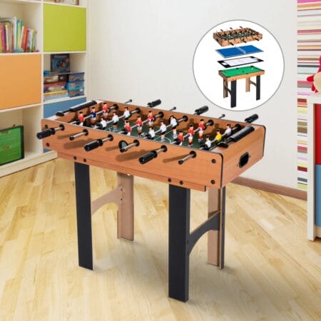 4in1 Spieletisch Tischfussball Tischtennis Hockey Billard