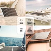 4x Solarpanel Monokristallin - 130W 18V für 12V Batterien Photovoltaik