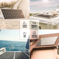 4x Solarpanel Monokristallin - 150W 18V für 12V Batterien Photovoltaik