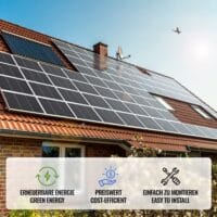 4x Solarpanel Monokristallin - 50W 18V für 12V Batterien Photovoltaik