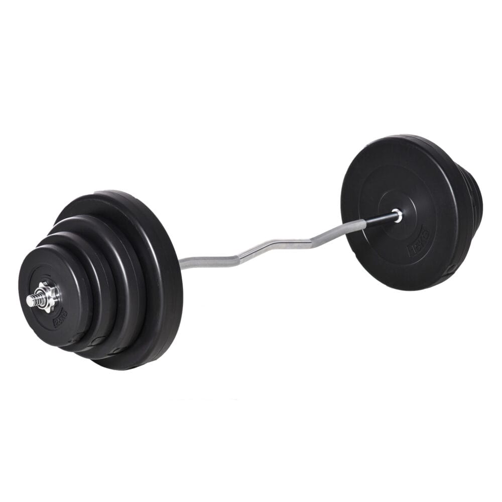 70kg Langhantel Set Curlstange Hantel Set verschiedene Gewichte