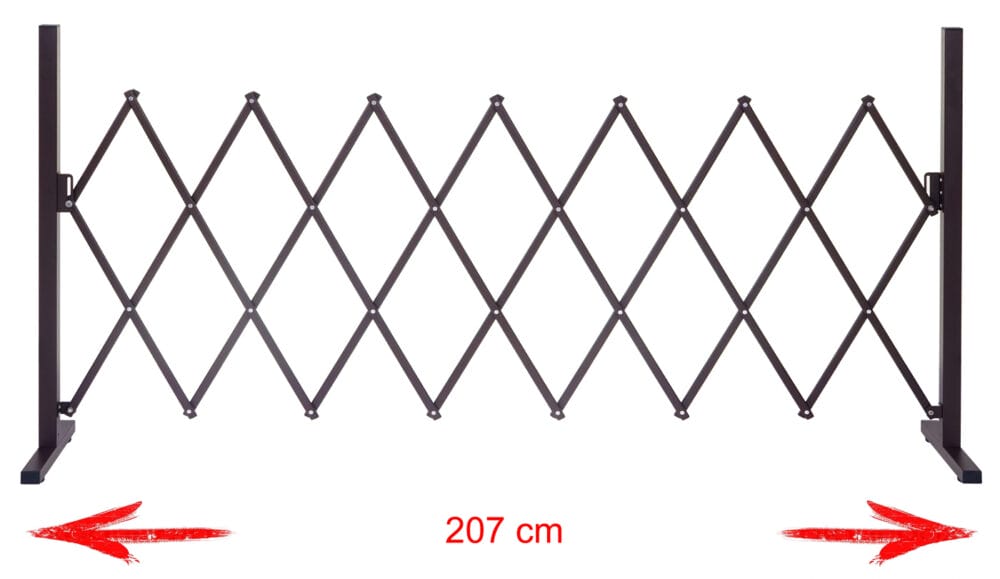 Absperrgitter Tierschutzgitter ausziehbar H: 103cm B: 27-207cm