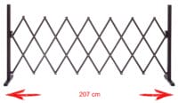 Absperrgitter Tierschutzgitter ausziehbar H: 103cm B: 27-207cm