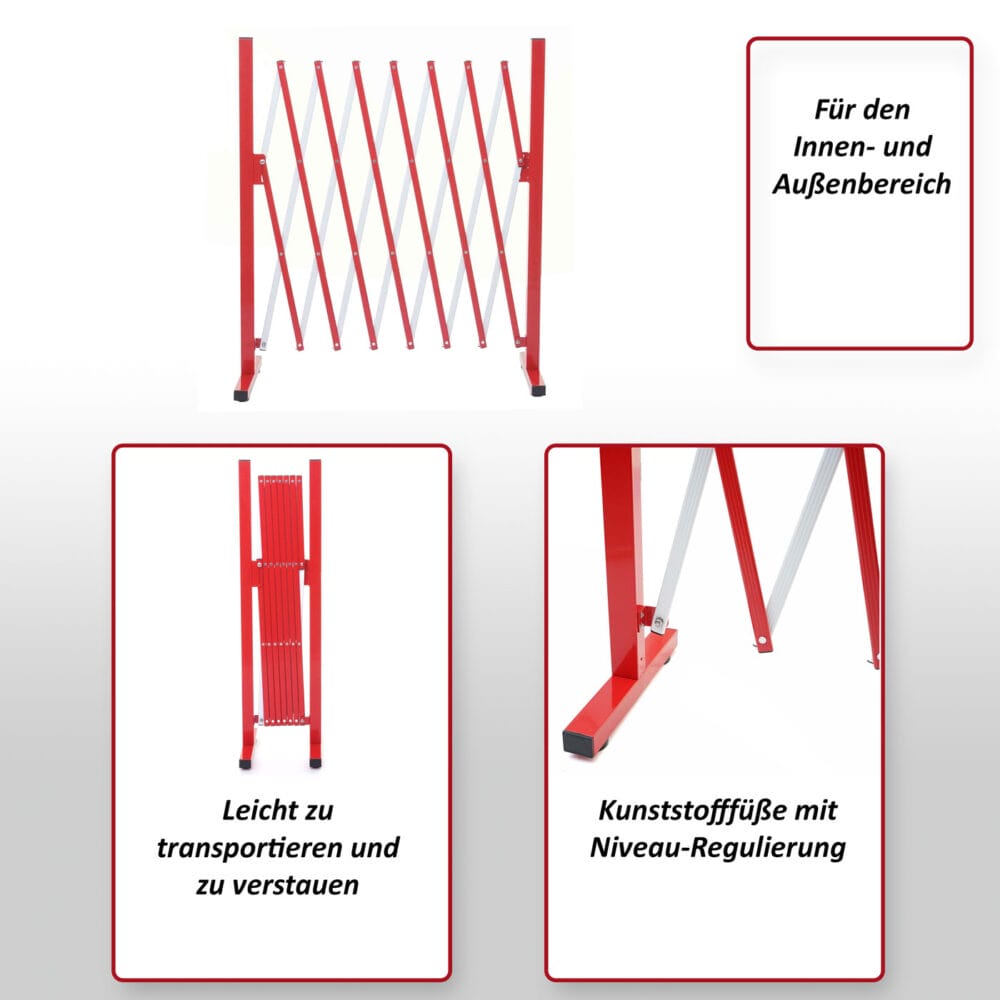 Absperrgitter Tierschutzgitter ausziehbar H: 103cm B: 28-200cm